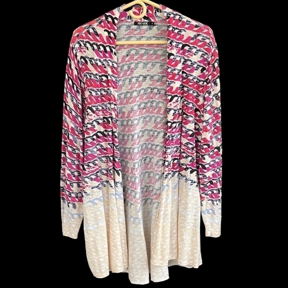 EUC NIC + ZOE Open Front Lightweight Sweater